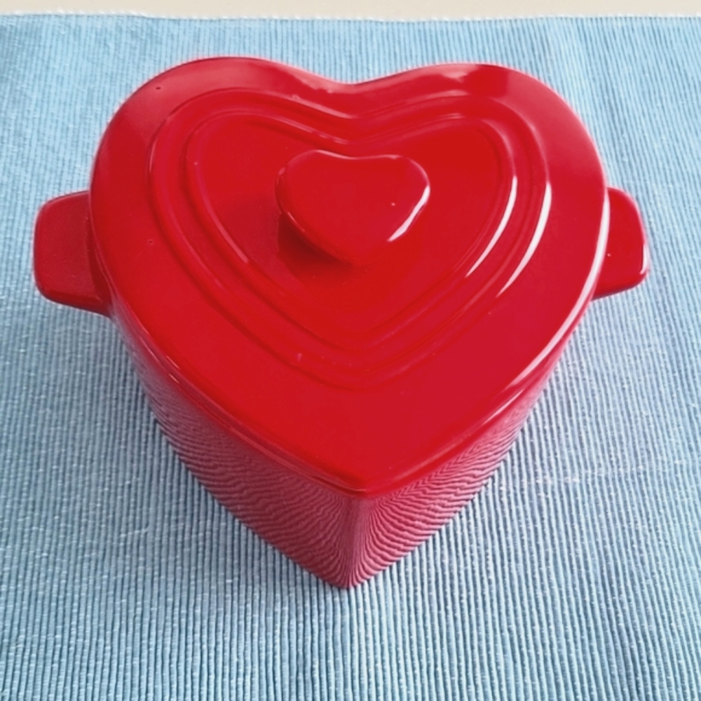 Heart Shape Baking Crock Lid
